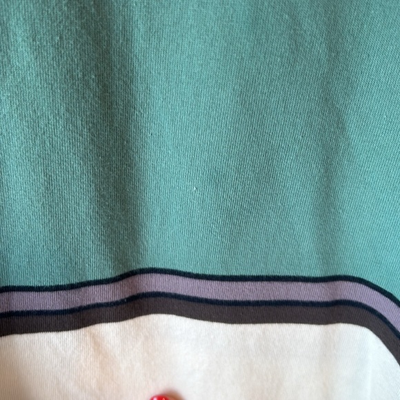 Bixby Nomad green and white polo preppy academia varsity tailgate fall football - Picture 4 of 5